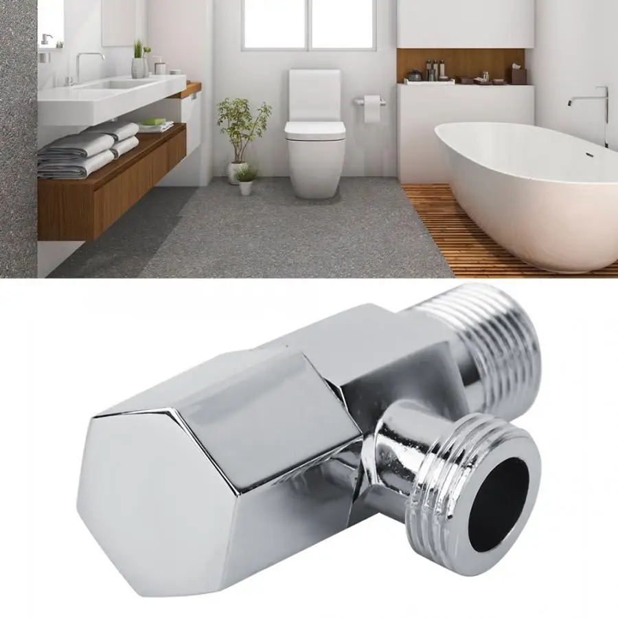Bathroom Kitchen Water Shut Off Valve Water Teater Toilet Faucet Filling Valve G1/2 Electroplate Filling Valves