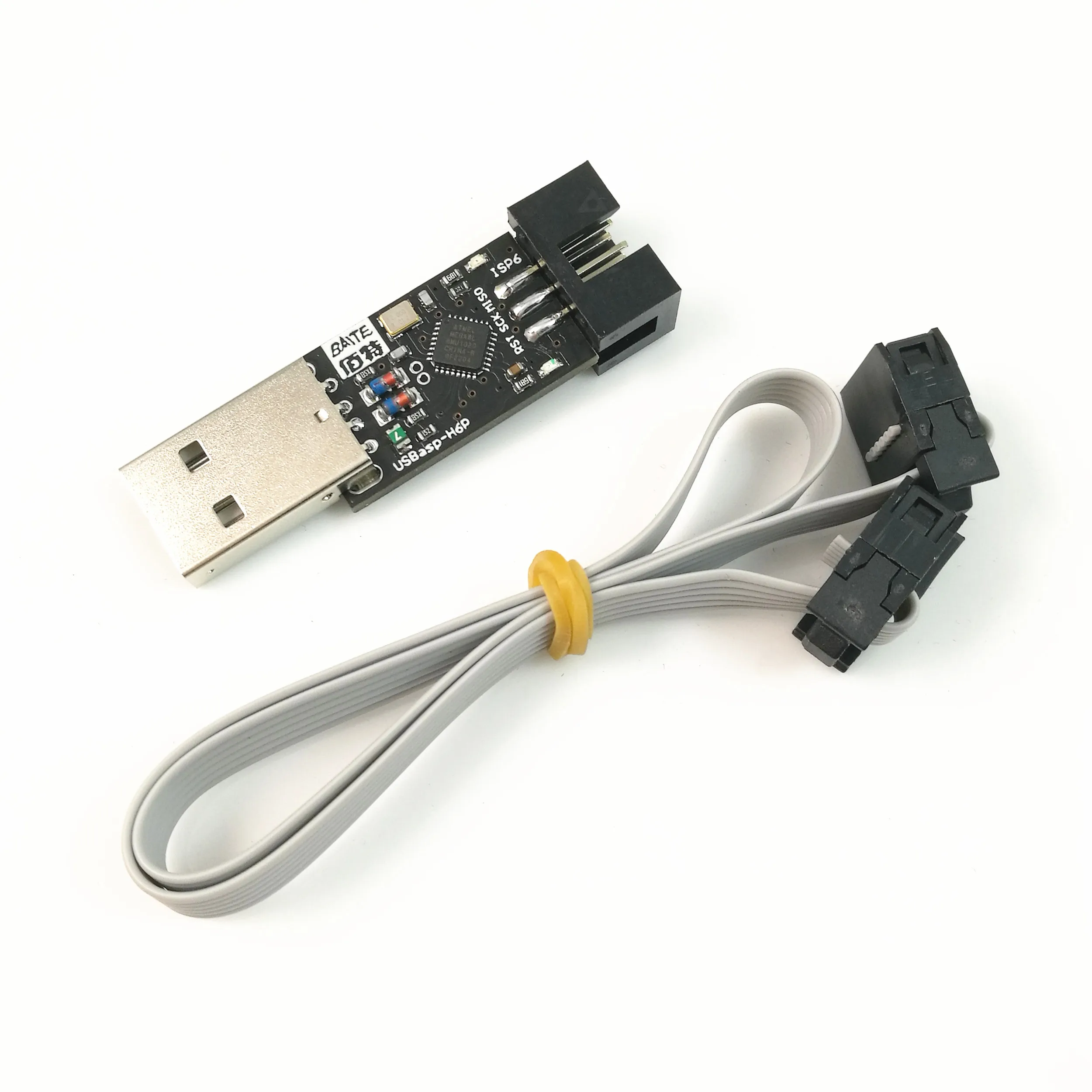 1 шт. USBasp H6P USB ISP 5 в AVR программатор ATMEGA8 ATMEGA128 новый + 6PIN провод Поддержка Win7 64Bit|usb