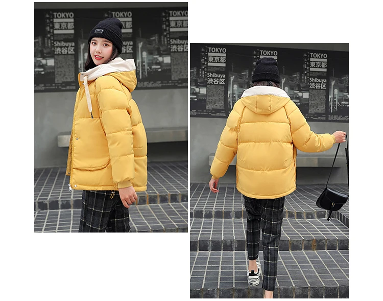 Winter women jackets Casual Thicken warm hooded female outwear loose parkas jacket female winter parkas coat