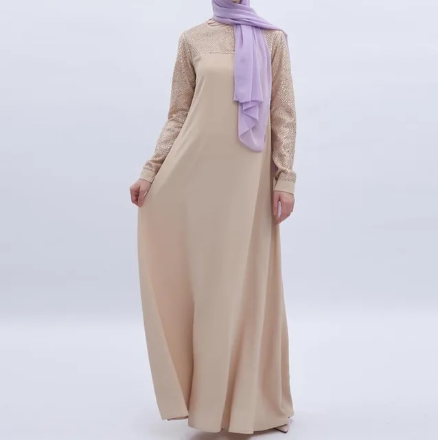Одеяние мусульмане с блестками Vestidos Sequin abaya Дубай Длинное Макси мусульманское платье хиджаб женские Caftan Eid турецкие платья кафтан - Цвет: blue dress