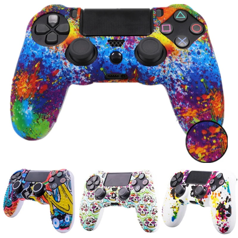 Anti Slip Silicone Cover Protective Skin Rubber Case For Sony Playstation Dualshock 4 Ps4 Ds4 Pro Slim Controller Game Accessory Replacement Parts Accessories Aliexpress