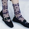 1Pair Women Ruffle Fishnet Ankle Transparent Socks Lady Summer Sexy Polka Dot Mesh Lace Fish Net Short Socks Mesh Hosiery ► Photo 3/6