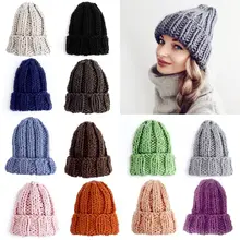 Женская Осенняя вязаная шапка ручной работы, вязаная шапка карамельного цвета, вязаная теплая шапка с манжетами