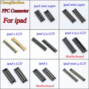 

1pcs LCD Display screen FPC Connector Port Plug For ipad 2/3/4/5 Mini4 Mini 20pin 32pin on motherboard Mainboard replacement
