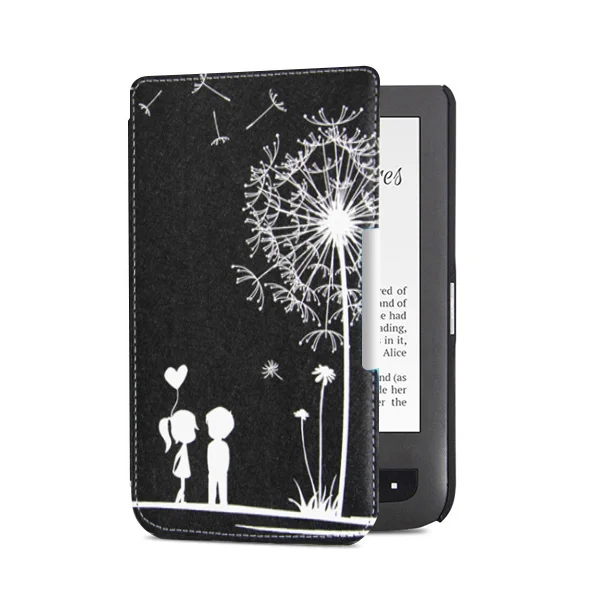 Чехол из искусственной кожи для pocketbook 641 aqua 2 для pocketbook aqua ereader+ Бесплатный подарок - Цвет: PB624 SY PGY