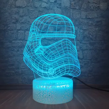 

3D Star Wars Stormtrooper LED Night Lights Atmosphere Table Lamp Touch Switch Multicolor Child Room Decoration Birthday Gift