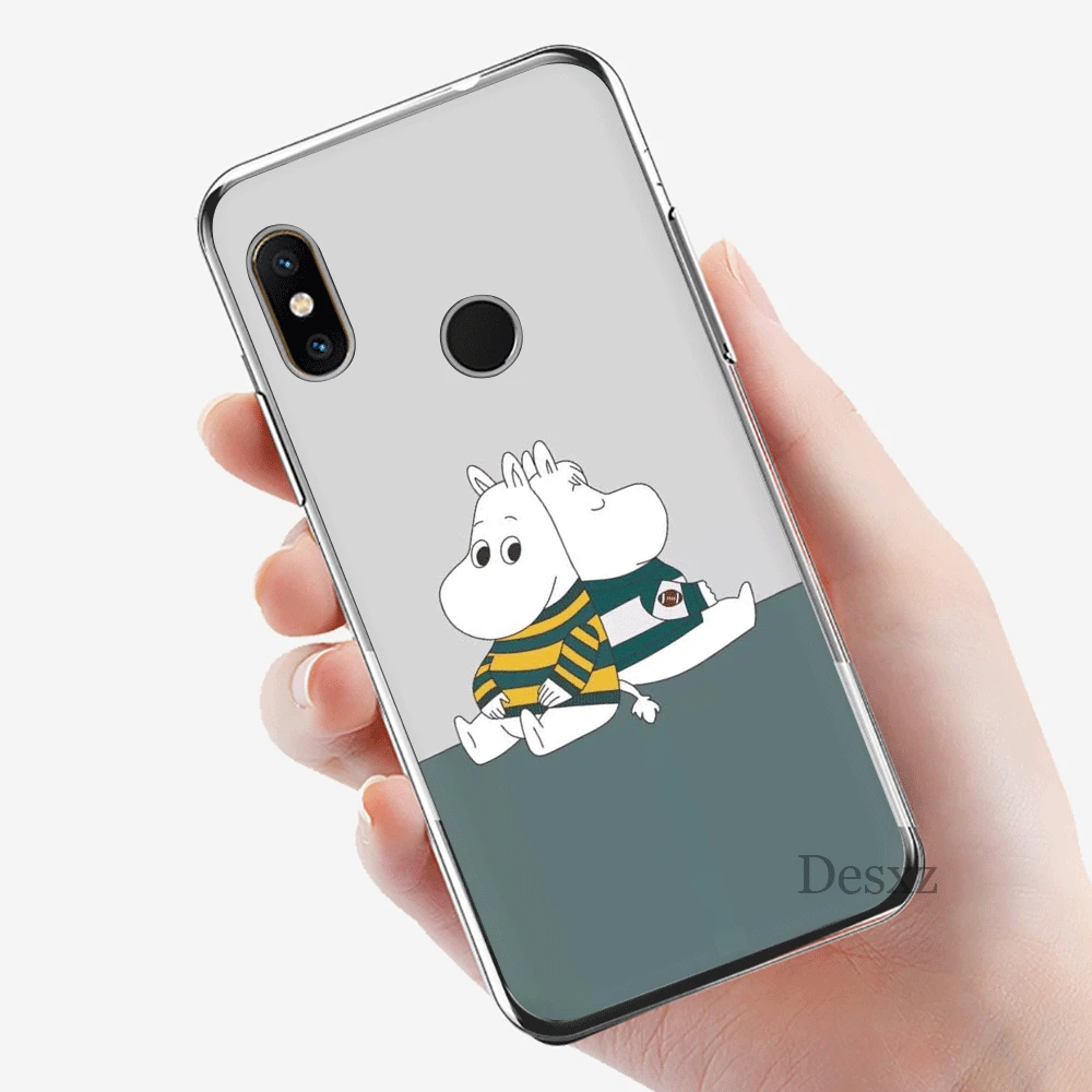 Чехол для мобильного телефона для Xiaomi Redmi Note 4 4X3 5 6 7 Pro 5A жесткий чехол Защита moomin мультфильм Бегемот