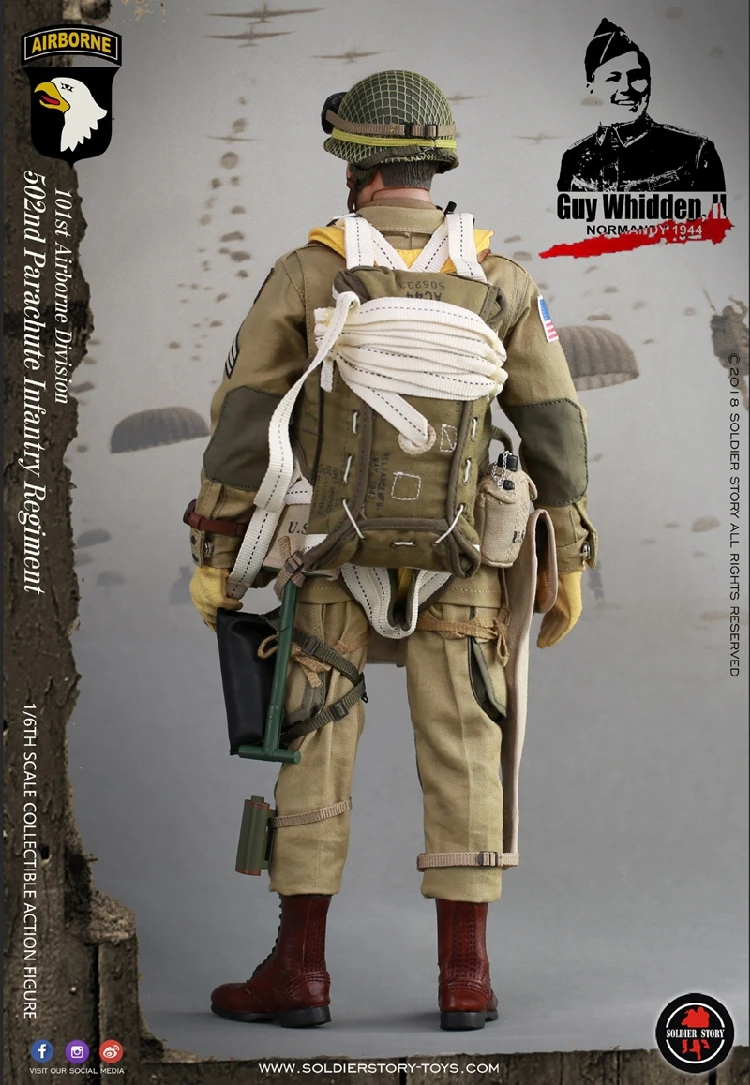 Soldier Story 1/6 мужской солидер Второй мировой войны 101ST дивизион ВДВ GUY WHIDDEN II SS110 коллекционный Полный Набор фигурок