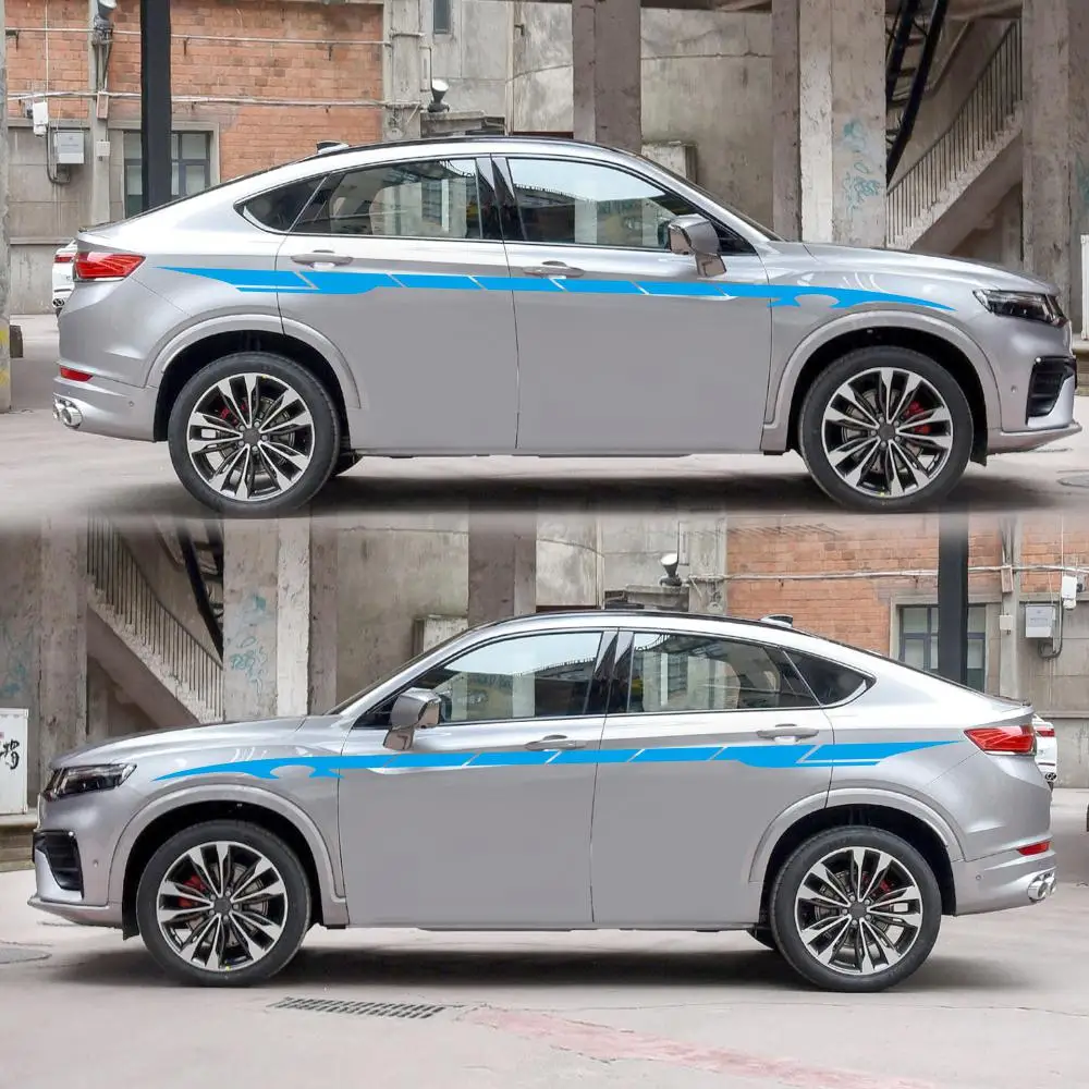 350 см Автомобильная наклейка автомобильная Боковая дверь графика длинная полоса