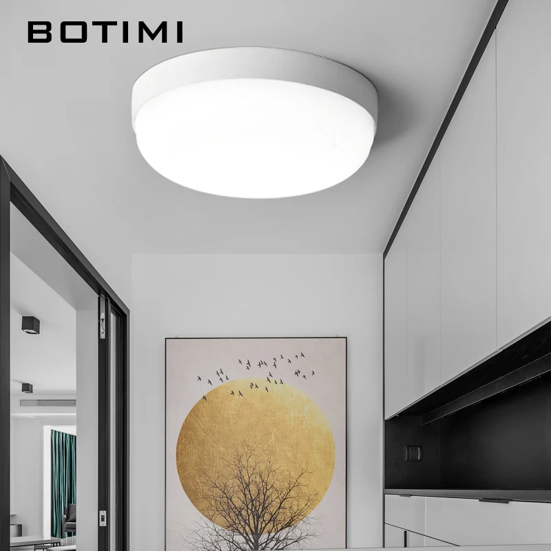 Современные светодиодные потолочные светильники BOTIMI 85 265 В переменного тока 10 Вт