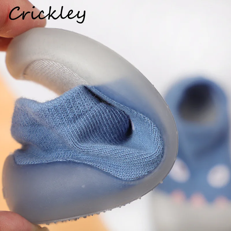 Baby Boys Girls Socks Shoes Home Indoor Floor Non Slip Shoes Newborn Soft Comfortable  Slip on Cartoon Pattern Toddler Shoes