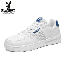 PLAYBOY New Walking Shoes Men Leather Sneakers Outdoor Sports Climbing Camping Non-slip Wearable Trekking Shoes Upgrade Big Size