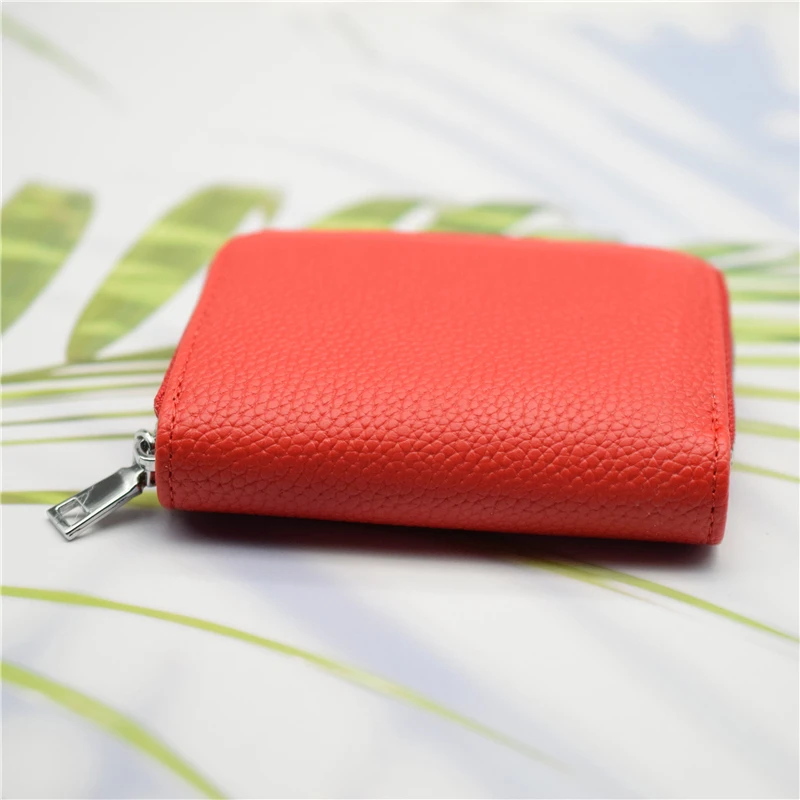 Bank/ID/Credit Card Holder Wallet Women/men Red/black/blue/pink/coffee/brown Female Business Card Holder PU Leather Case