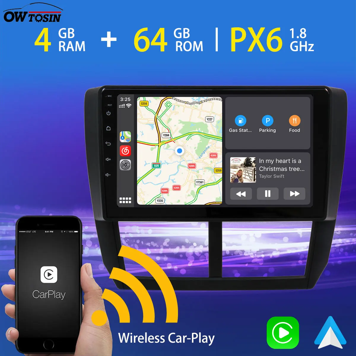 Автомобильный мультимедийный плеер на Android 10 с 9 &quotэкраном GPS радио для Subaru Forester