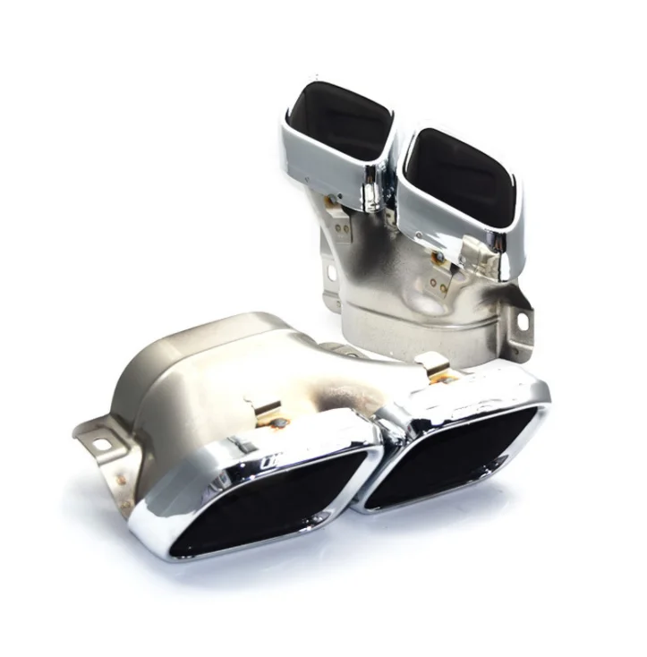 only outlets Черный глянец задний диффузор для Mercedes-benz C class W205 C43 C63 4-дверный седан спортивная версия ABS задний бампер с каких-либо соединений выхлопной трубы - Цвет: only outlets