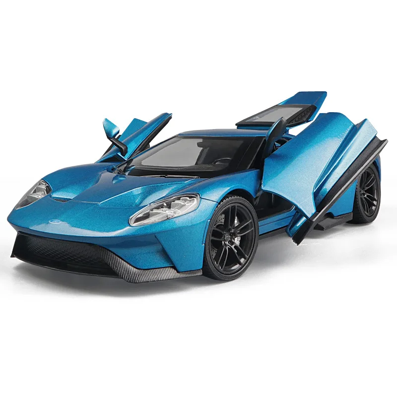 Спортивный автомобиль Ford GT в масштабе 1:24 игрушечный модель автомобиля имитация