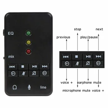 

Lightweight Mini Recording USB Port Converter Stereo Virtual 7.1 Independent Audio Portable Professional Sound Card External