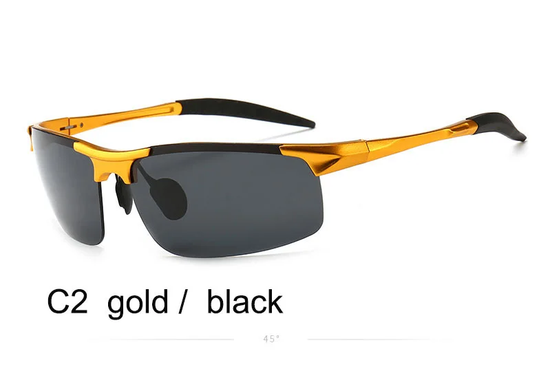 Солнцезащитные очки поляризационные очки для вождения UV400 Роскошные брендовые дизайнерские очки - Цвет линз: 888   c2