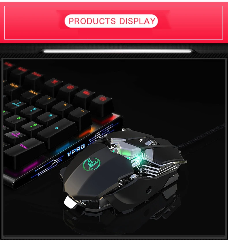 Профессиональная Проводная игровая мышь, 6400 dpi, 9 клавиш, Макросъемка, проводная мышь, Офисная геймерская мышь, дыхательная подсветка для компьютера, ноутбука, ПК, PUBG