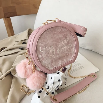 

New Designer Luxury Women Circular Bags Female Hot Ins Small Round Shoulder Messenger Bag Chain Purses And Handbags All Match