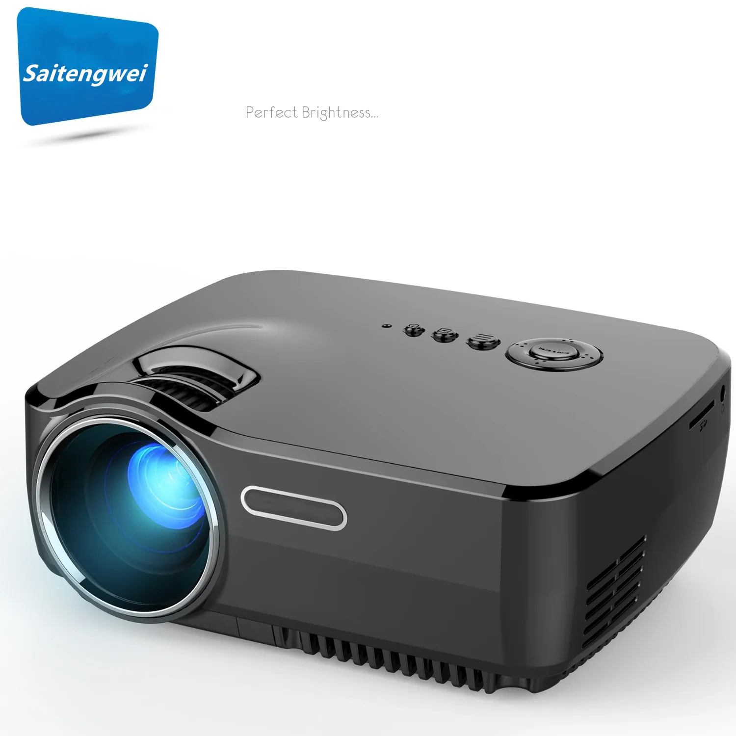 [White]GP70 Full Network Cost-effective Portable Micro Projector 4 Inch Protable Projector High Value Home Projector
