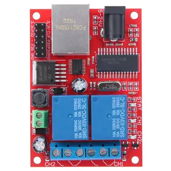 

Controller Module LAN Ethernet High Quality 2 Way Relay Board Delay Switch DC5V-24V off delay timer relay