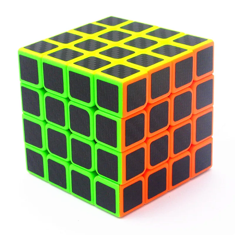 Zcube 4x4x4 Магический кубик из углеродного волокна Профессиональный Многоцветный обучающий детский скоростной кубик-головоломка 4х4 игрушки подарок