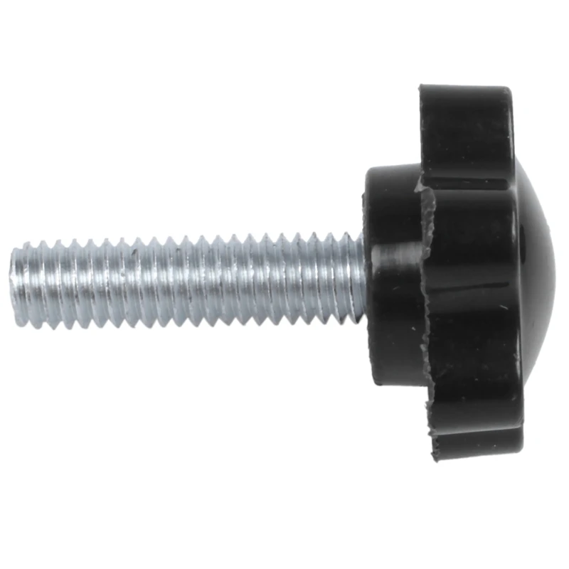 

HOT-Plastic Head Screw On Screw Handle M6 Male Thread 23mm diameter 2 pieces