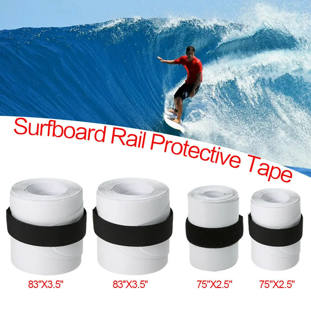83'' 75'' White SUP Board Protection Tape Surfboard Rail Protective Film 