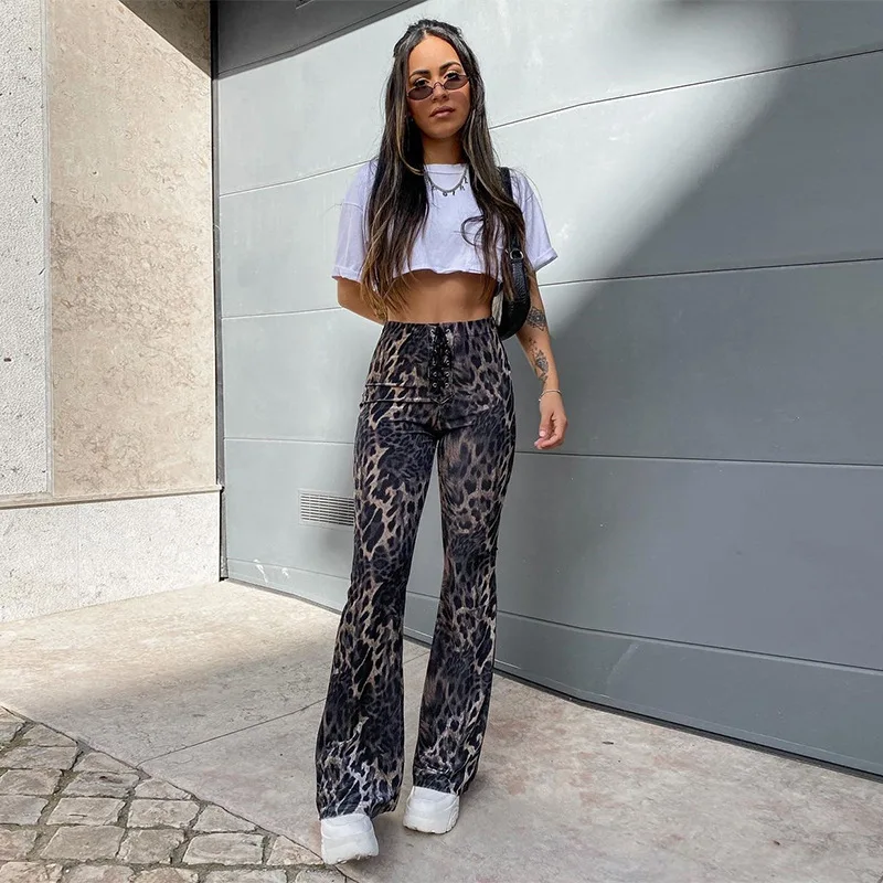 Flare Pants Ribbed Corduroy Capris 