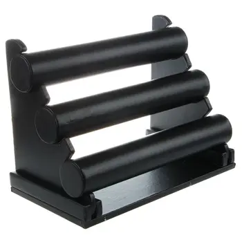 

3-Tier Jewelry Stand Bracelet Holder Necklace Display Rack Organizer (Black)