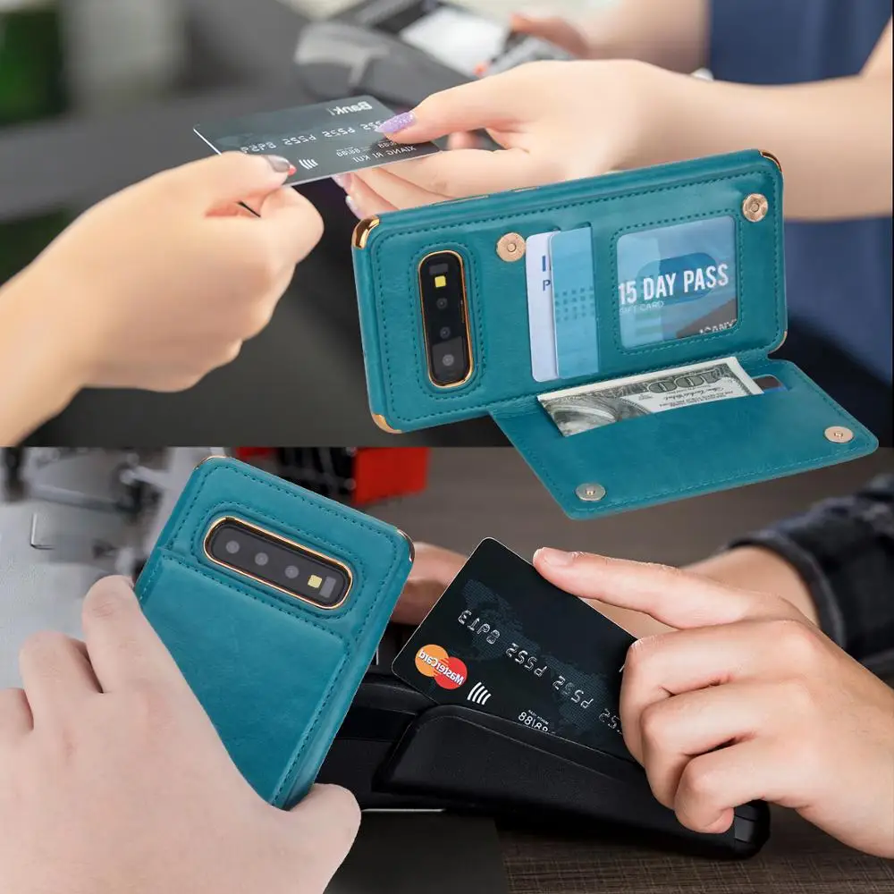 Для samsung Galaxy S10 чехол для телефона модный флип кожаный бумажник Folio чехол-подставка для samsung S10 Plus S9 Note 10