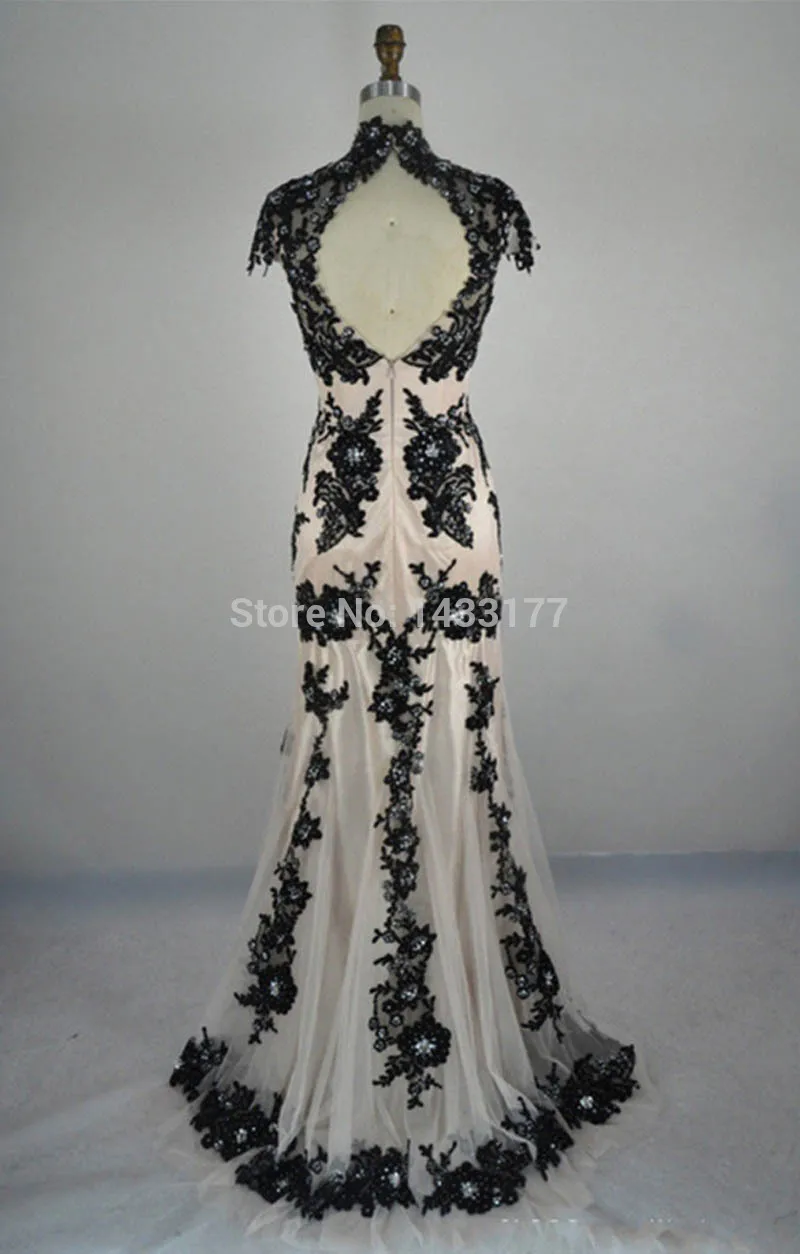 Новое поступление vestidos de festa, цветные длинные торжественные платья, реальные фотографии, кружевные черные вечерние платья с аппликацией zuhair murad