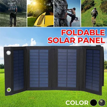 

NEW Foldable Solar Panel 50W 5V Sun power Solar Cells Bank Pack USB Solar Panel Waterproof for Phone Backpack Camping Hiking