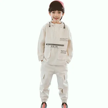 

Boys Cargo Clothes Set Letter Pattern Teenage Boys Clothing Jacket + Pants 2PCS Kids Boy Clothes Set Teenage Kid Clothes For Boy