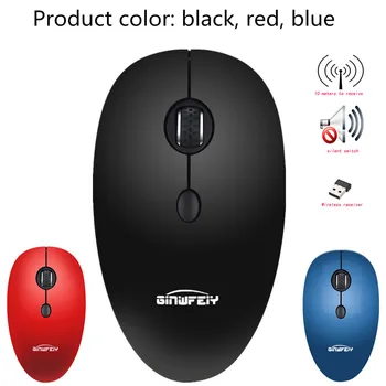 

2.4Ghz Mini Wireless 3 Buttoms 1600 DPI Optical Mute Mouse Mice For PC Laptop three key intelligent sleep 10 million lifes witch