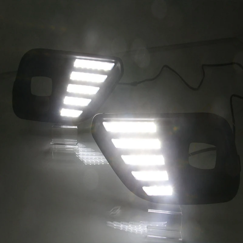 СВЕТОДИОДНЫЙ DRL Дневной светильник противотуманная фара автомобиля 12V для бега светильник s Для Jeep Cherokee