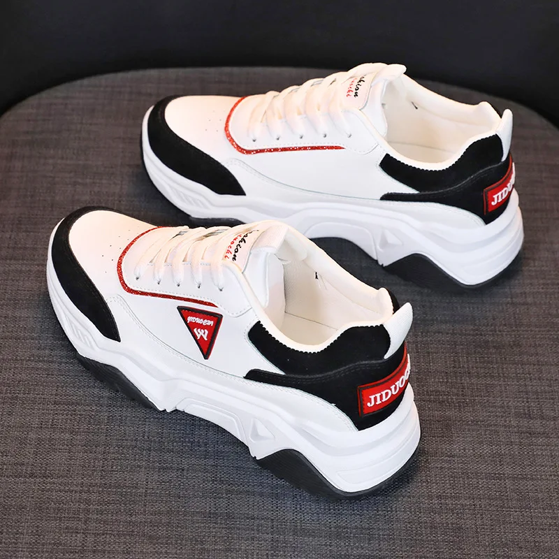 

Korean-style Athletic Shoes Women's 2020 Spring New Style Breathable Students Daddy Shoes INS Street Snap Thick Bottomed Extra H