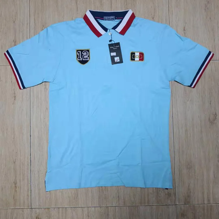 Hombre eden park Топ для мужчин с коротким рукавом Повседневная регби рубашка camisa вышитая eden park polo Мужская дышащая Англия Стиль