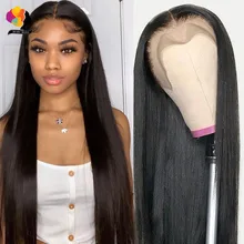 

Transparent Lace Front Human Hair Wigs PrePlucked 100% Brazilian Straight Human Hair Wigs for Women 13x4 Lace Frontal Wig Remy