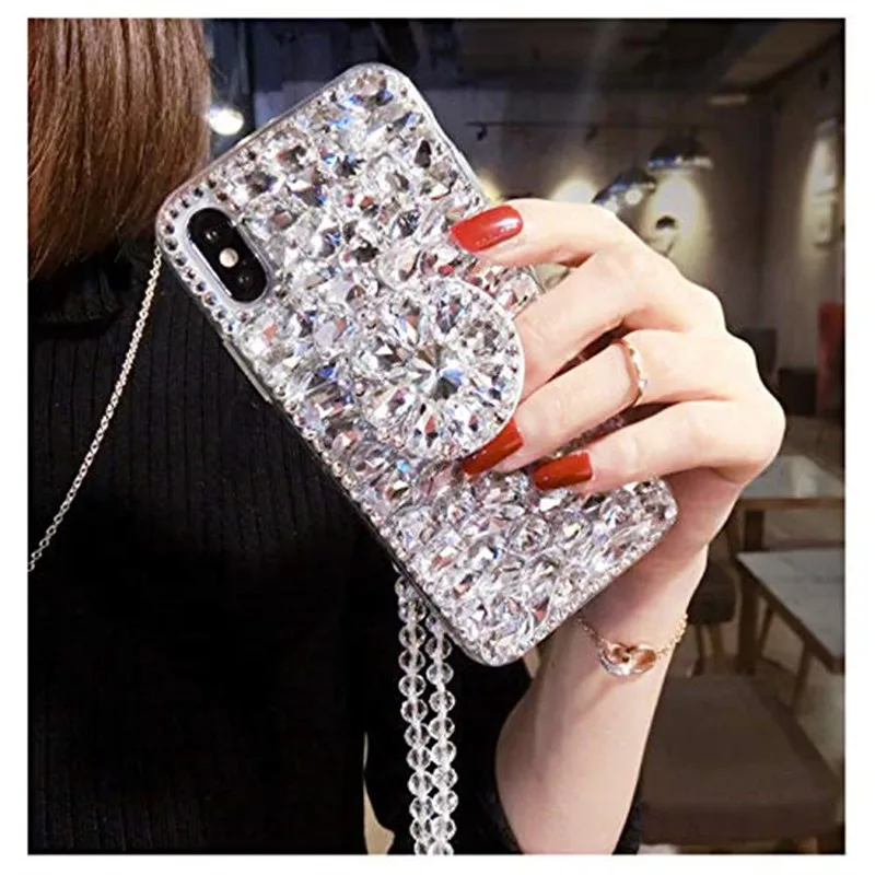 

1Pcs Airbag Kickstand Glitter Crystal Phone Case For Samsung Galaxy M10 M20 M30 A10 A10E A20E A20 A30 A40 A50 A60 A70 A80 A90