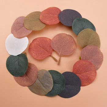 

10pcs Christmas leaves wedding gift Festive supplies artificial plants decorative flowers wreaths home decor silk leaf wholesale