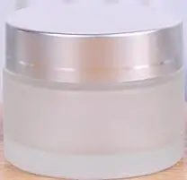 5 шт. x пустой 5 г 10 г 15 г 20 г 30 г 50 г янтарный прозрачный контейнер для стеклянных банок косметический крем лосьон порошок матовый горшок дорожная бутылка - Цвет: Matte (Silver Lids)