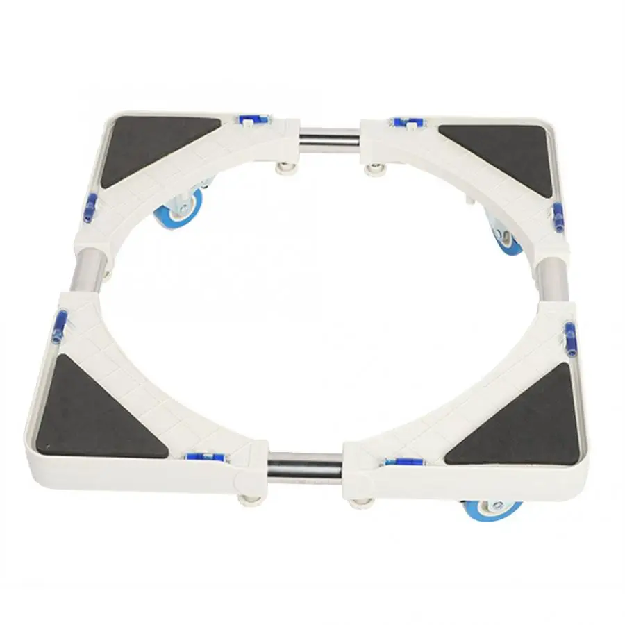 

4 Brake Base Stand Wheels Adjustable Washing Machine Base Stand Refrigerator Bracket Holder