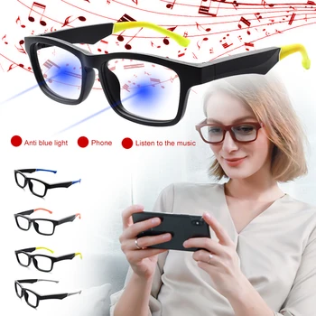 

K1 Smart Wireless Bluetooth Headset Glasses 90mAh USB Car Sports Headset Anti-Blu-ray Earphones 5.0 Bluetooth Glasses Headphones