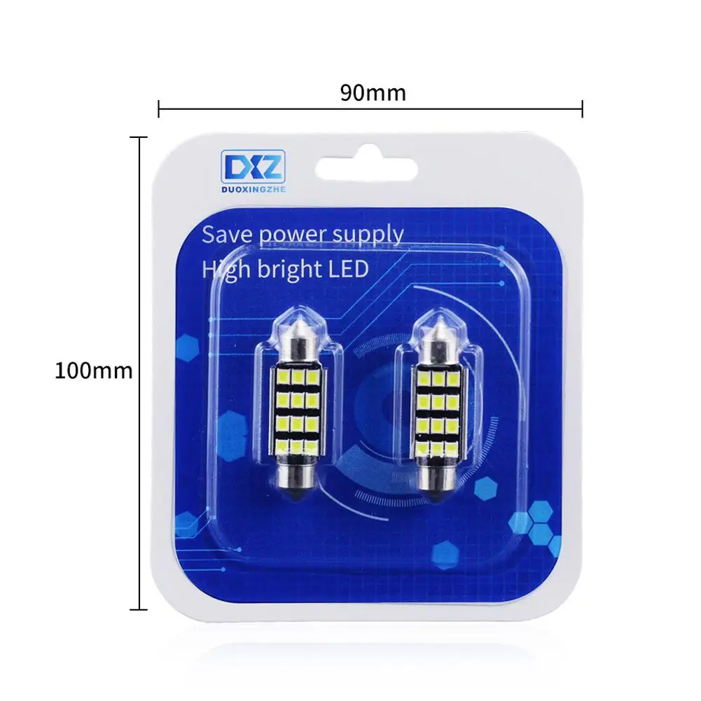 Автомобильный светодиодный светильник 8SMD 31 мм 36 мм/39 мм/41 мм 2835 C5W DC 12V авто лампа Подсветка салона