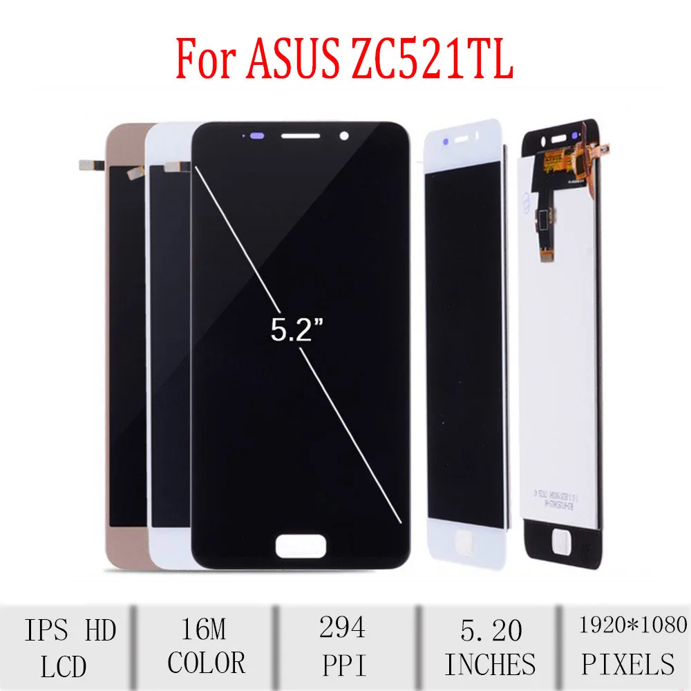 

Original For ASUS Zenfone 3S Max ZC521TL X00GD LCD Display Touch Screen Digitizer Assembly For Asus ZC521TL Display with Frame