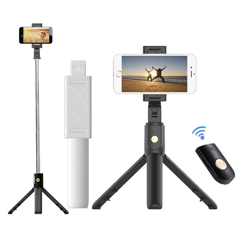 Selfie Stick Tripod Cell Phone Selfie Stick Smartphone Selfie Stick Selfie Stick Phone Selfie Tripod Smartphone Shooting Holder Mobile Phone Holder Wireless Bluetooth Selfie Stick Tripod Foldable Bracket for Xiaomi Redmi Huawei iPhone 12 Samsung Smartphone Android ios Holder