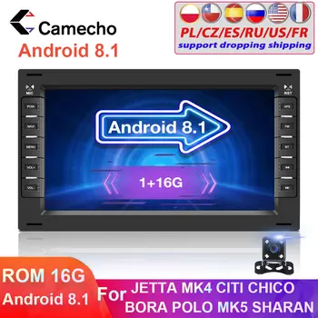 

Camecho 2 Din Android 8.1 Car Radio Multimedia Player 2din GPS WiFi Car Auto Stero For BORA POLO MK5 SHARAN JETTA MK4 CITI CHICo