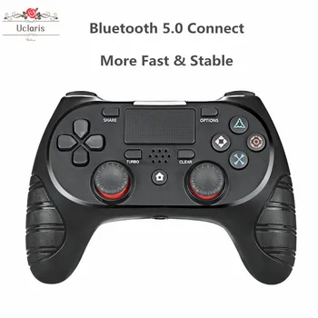 

Newest Mode Controller S8-P For PS4 Wireless Bluetooth 5.0 Gamepad Highly Sensitive Six-axis Detection System Touch Pad For PC